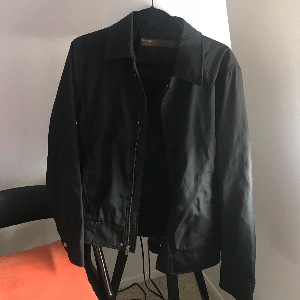 Men’s black Perry Ellis coat